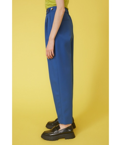 HeRIN.CYE パンツ ブルー HeRIN.CYE スラックス パンツ Thick belt pants ティックベルトパンツ