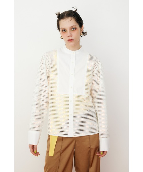 ブラウス シャツ Mesh shirt　メッシュシャツ レディース