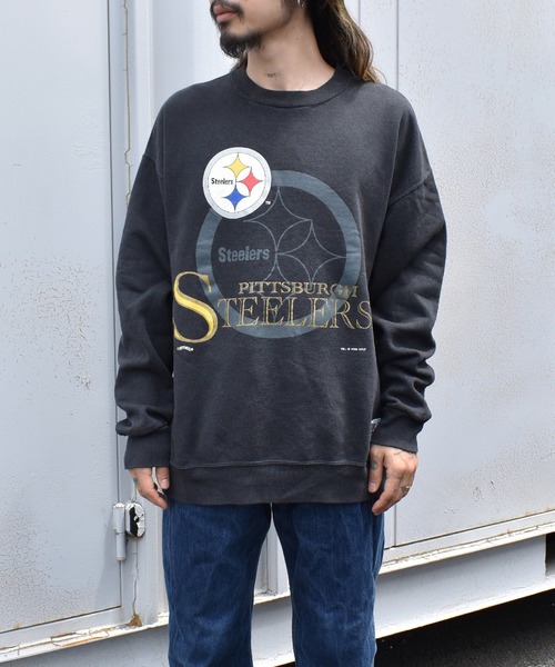 トレーナー スウェット 「ヴィンテージ古着」90's NUTMEG / ナツメグ NFL Pittsburgh Steelers クルーネックスウェット USA製 メンズ レディース | NBA/NFL/NHL/MLB | 03