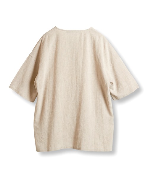 NO ID. tシャツ BIG-ZIPヘンリーネックPO(プルオーバー) メンズ