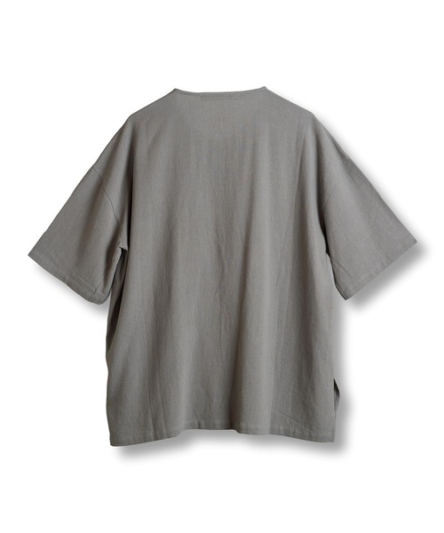 NO ID. tシャツ BIG-ZIPヘンリーネックPO(プルオーバー) メンズ
