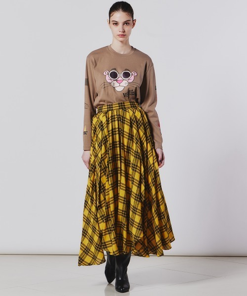 DOUBLE STANDARD CLOTHING ドットフレアスカート ダブルスタンダードクロージング ドットフレアスカート ロング