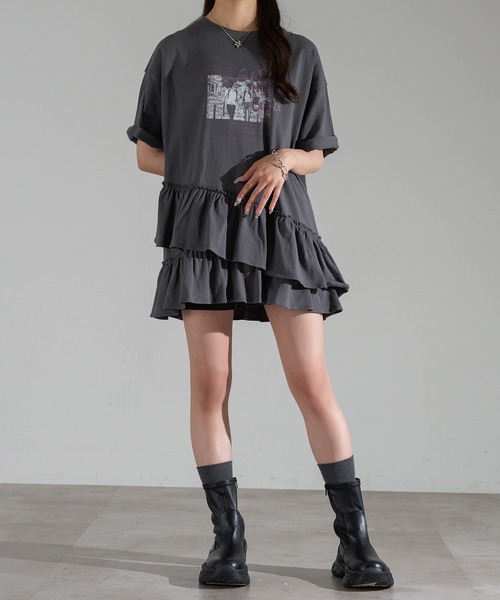 apres jour mignon（アプレジュールミニョン） tシャツ 裾フリル