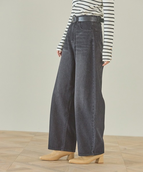 ジーンズ デニム デニムパンツ カーブデニムパンツ / 134482 レディース | LAKOLE | 09
