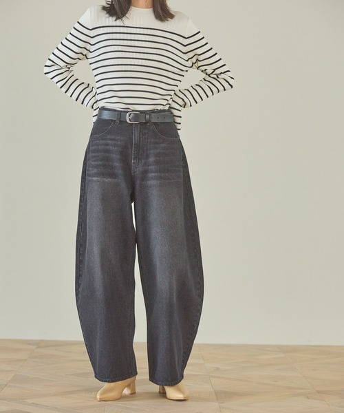 ジーンズ デニム デニムパンツ カーブデニムパンツ / 134482 レディース | LAKOLE | 12