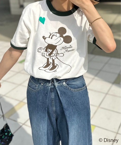 Disney（ディズニー） tシャツ 半袖 「Disney」別注 Mickey 発泡ハート