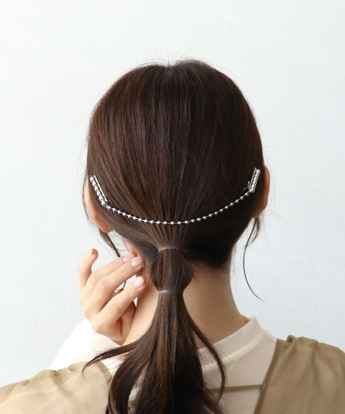 Three Four Time（スリーフォータイム） ヘアクリップ ボールチェーン