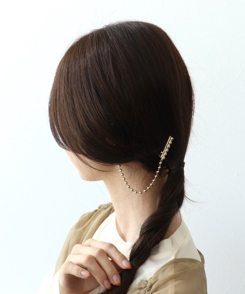 Three Four Time（スリーフォータイム） ヘアクリップ ボールチェーン