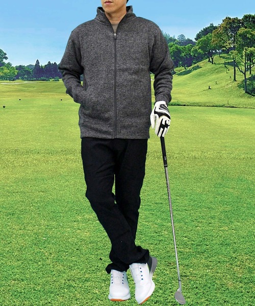 TopIsm（トップイズム） ゴルフ ゴルフウェア 裏起毛ニットフリース