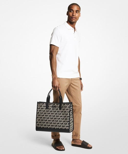 【t】Michael Kors トートバッグ ベージュ MICHAEL KORS Women MK Travel TZ Tote Bag Oyster Saffiano