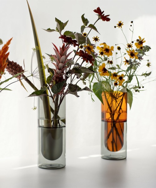 花瓶 amabro DW VASE アマブロ ダブルウォール ベース フラワーベース 花瓶 Lの画像
