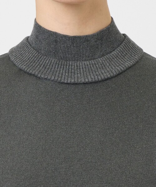 [アンスリード]UN3D. ショルダーニットトップス レイヤード シーズンレス UN3D. ニット 「UN3D./アンスリード」SEE THROUGH LAYERED KNIT