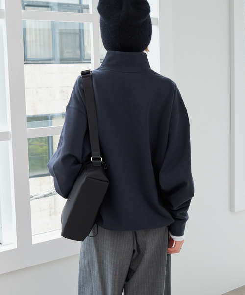 Spick&Span 裏毛ハーフジップトップ 裏毛ハーフジップトップ（スウェット）｜Spick and Span