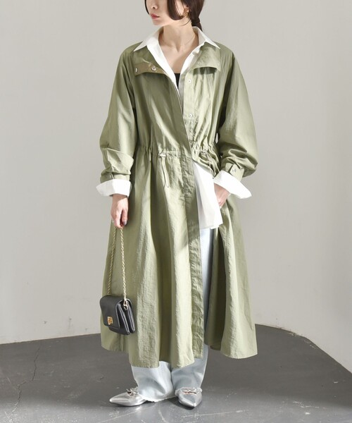 quaranciel コート アウター quaranciel:「洗濯機可能」ライト