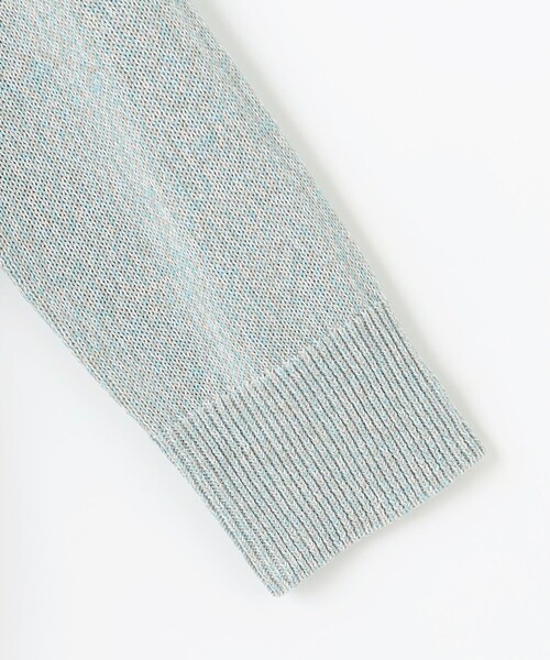 ニット セーター 「洗える」GIMA COTTON ミックスカラー Vネック ニット レディース_14