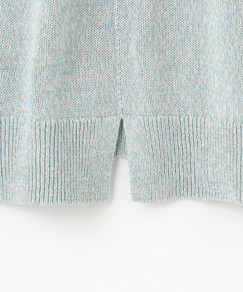 ニット セーター 「洗える」GIMA COTTON ミックスカラー Vネック ニット レディース_16