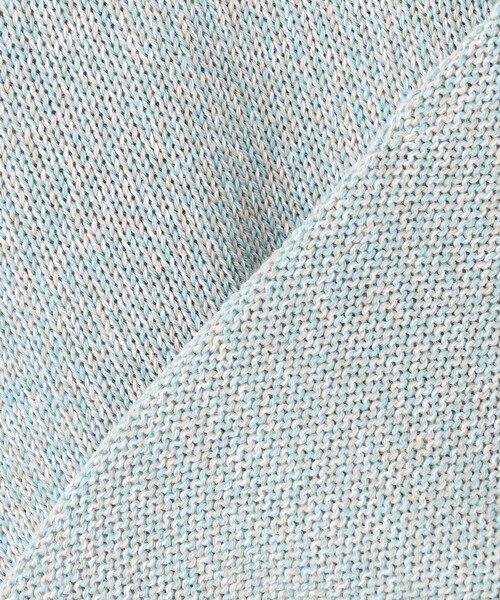 ニット セーター 「洗える」GIMA COTTON ミックスカラー Vネック ニット レディース_17