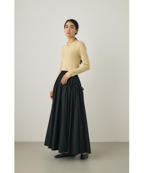Mel gather skirt andmary black Mサイズ ANDMARY】Mel gather skirt