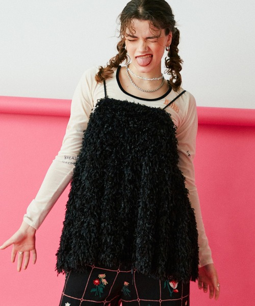 ブラウス シャツ FRINGE CAMISOLE BLOUSE レディース