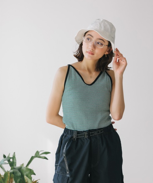 タンクトップ ノースリーブ R.P.miller/ミラー Prib Cami tank タンクトップ レディース