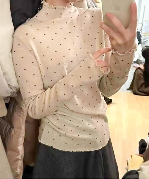 tシャツ ドットメローロンT レディース