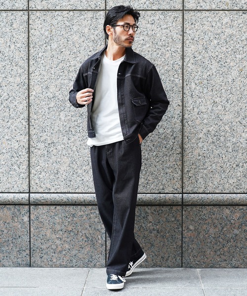 JIGGYS SHOP（ジギーズショップ） ワイドパンツ ジーンズ ライトオンス
