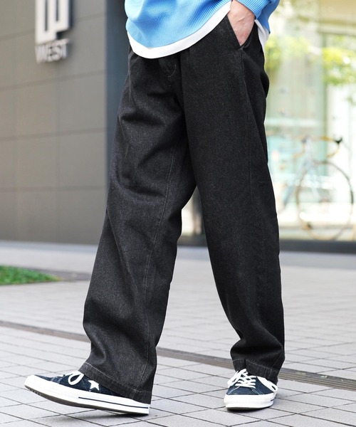 JIGGYS SHOP（ジギーズショップ） ワイドパンツ ジーンズ ライトオンス
