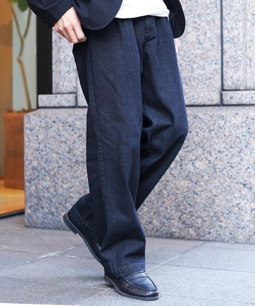 JIGGYS SHOP（ジギーズショップ） ワイドパンツ ジーンズ ライトオンス