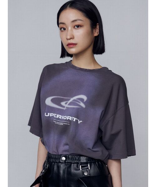 ロゴグラフィックTシャツ[品番：MKSW0064731]｜EMODA（エモダ