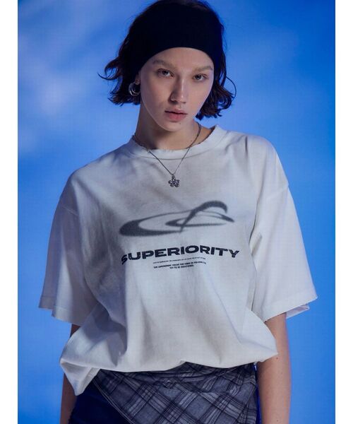 EMODA tシャツ アートグラフィックオーバーTシャツ レディース