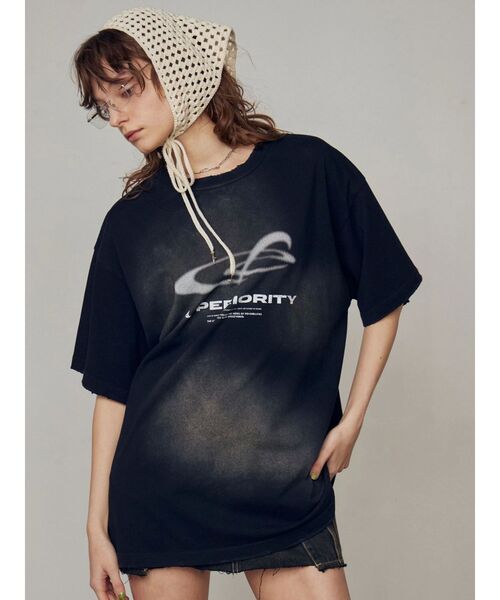EMODA（エモダ） tシャツ アートグラフィックオーバーTシャツ