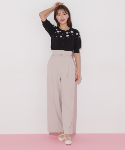JILLSTUART❤︎キャンディスリーブが可愛いアンゴラニット アンゴラ混／ヘアリーな質感／ヒップ丈／日本製】大人の上品