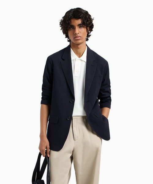 アルマーニ！シアサッカー！テーラードジャケット ARMANI EXCHANGE ジャケット テーラードジャケット 「A|X