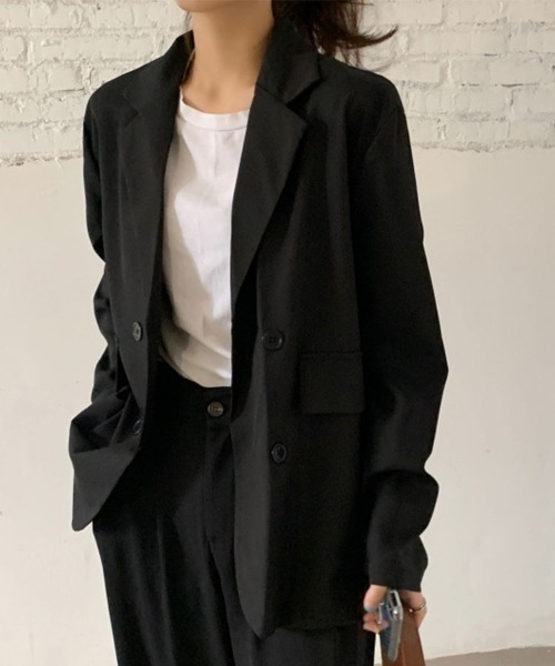 Sally Lunn ジャケット テーラードジャケット 薄手ダブル テーラード