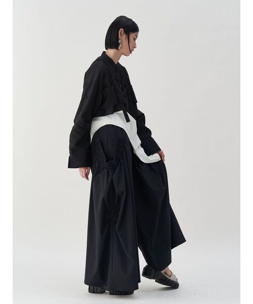 UN3D. ブラウス シャツ BUSTIER LAYERED SHORT SH / ビスチェ