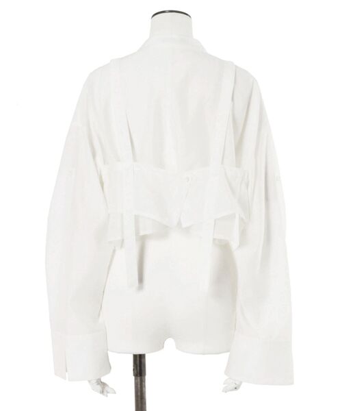 UN3D. ブラウス シャツ BUSTIER LAYERED SHORT SH / ビスチェ