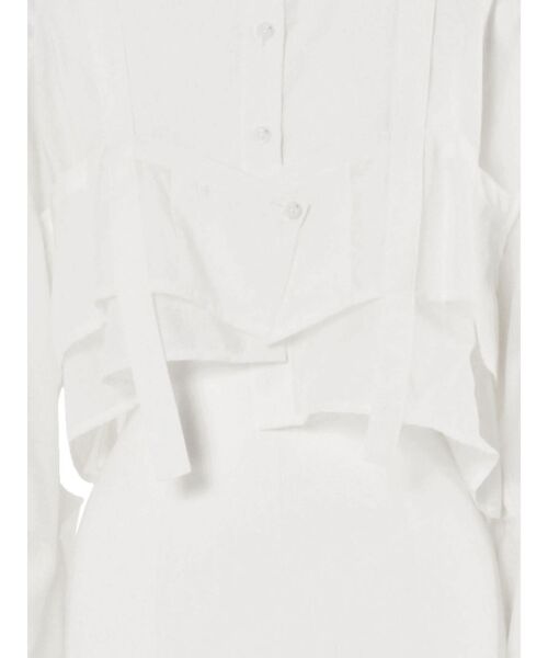 ブラウス シャツ BUSTIER LAYERED SHORT SH / ビスチェレイヤードショートシャツ レディース UN3D. ブラウス シャツ BUSTIER LAYERED SHORT SH / ビスチェ