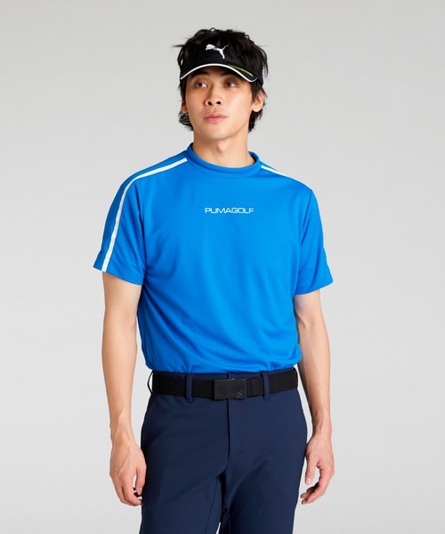 PUMA（プーマ） tシャツ メンズ ゴルフ SB ライン スリーブ モック