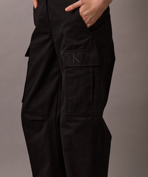 【aco】美品　Nala チノパンツ　ブラック　S Calvin Klein チノパン ストラクチャード ツイルカーゴパンツ
