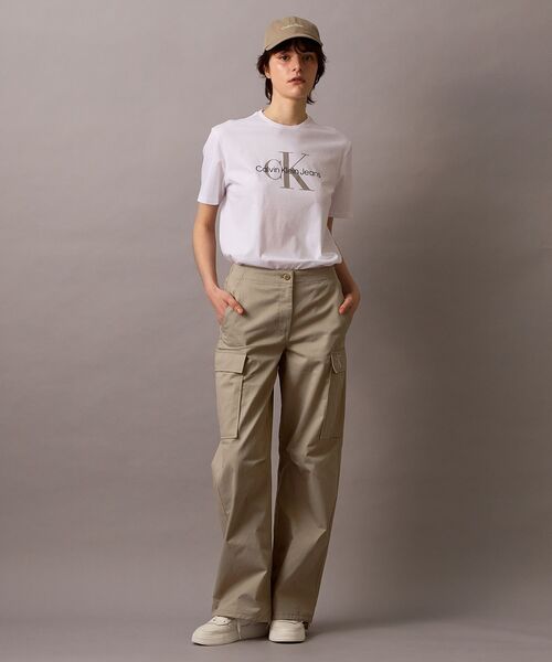 Calvin Klein チノパン ストラクチャード ツイルカーゴパンツ