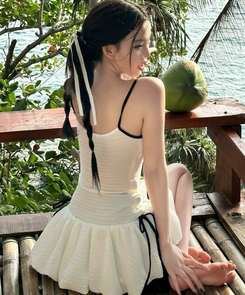 水着 バルーンスカート ワンピース水着 レディース : ZOZOTOWN Yahoo