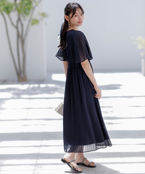 アーニーアンドエッシー　ワンピース　半袖　110 ANY SIS（エニィスィス） ワンピース 半袖 「洗える」シアーパターン