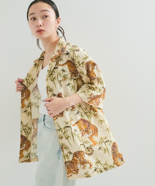 ブラウス シャツ 「MON YO/モンヨー」JAPANESE PATTERN ALOHA SHIRT レディース