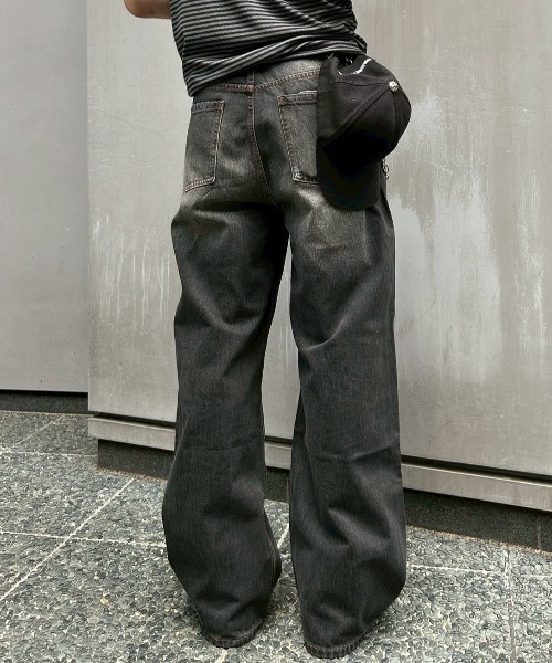 ☆25SS☆【LMC】☆DIRTY WASHED WIDE DENIM PANTS☆デニ.ム☆ ☆25SS☆【LMC】☆DIRTY WASHED WIDE DENIM PANTS☆デニ.ム☆