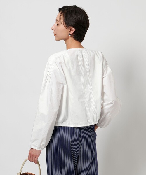 UNITED ARROWS ブラウス シャツ ポプリン エンブロイダリー