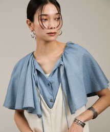 ブラウス シャツ 「WEB限定」デニムフリルカラーノースリーブブラウス レディース｜ZOZOTOWN Yahoo!店
