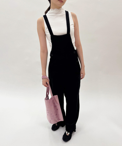 EDIT. FOR LULU tシャツ レーストリムノースリーブトップ