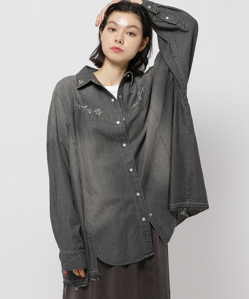 niko and… ブラウス シャツ 「NKJ 2025AW」WESTERN REMAKE SHIRT