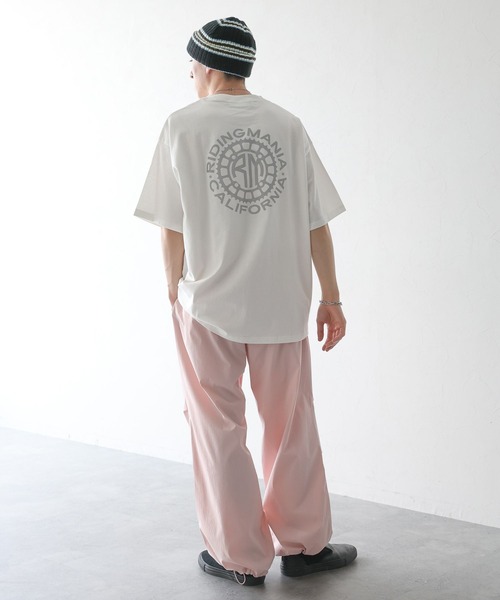 「Ridingmania」 半袖Tシャツ MEDIUM ブルー メンズ