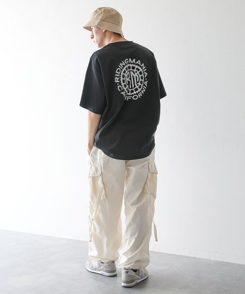 「Ridingmania」 半袖Tシャツ MEDIUM ブルー メンズ